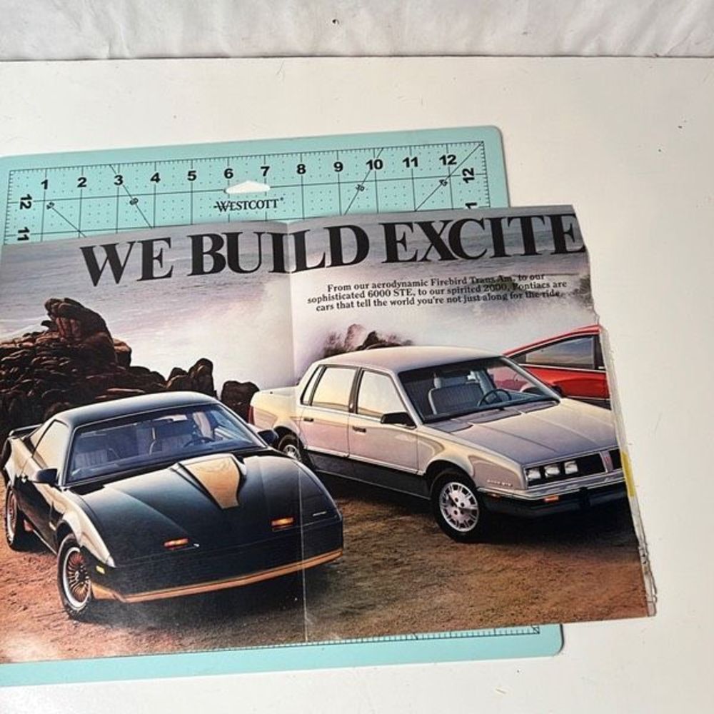 1983 GM Pontiac Firebird Trans Am 6000S Vintage Print Ad Advertisement